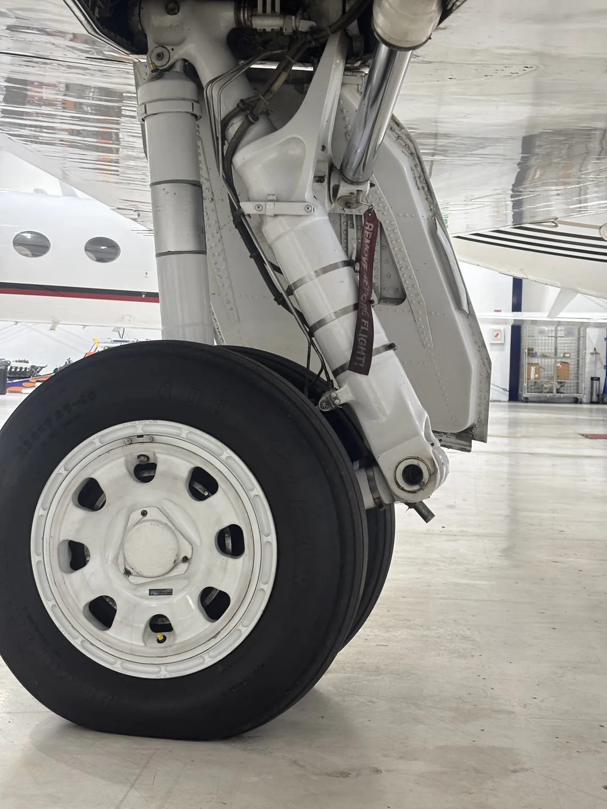 Aircraft landing gear detail