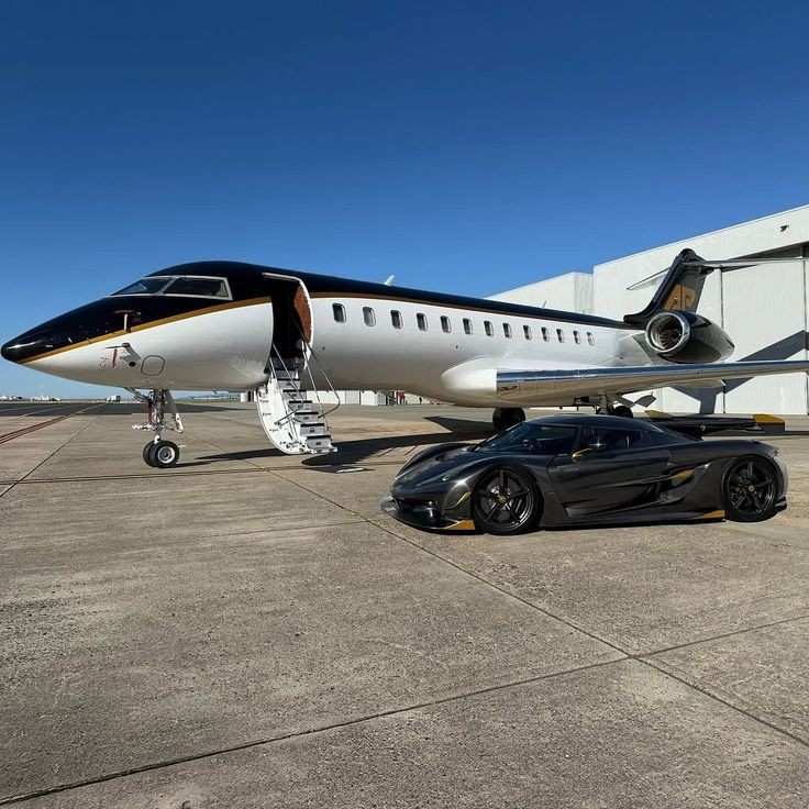 Private aircraft on runway